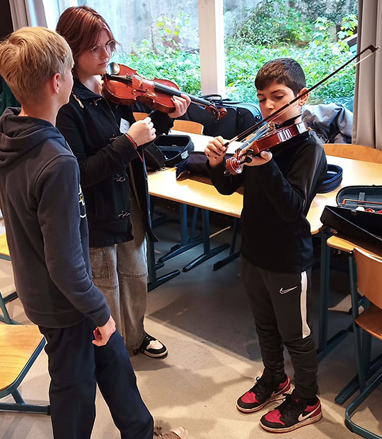 Musik Goethe - Instrumente schnuppern im Goethe-Gymnasium 2023