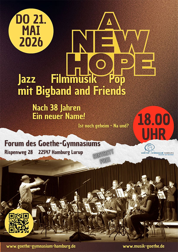 Poster Konzert und Zirkusprojekt Zeitreise Musik Goethe 2026