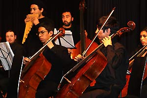 Chor des Goethe Gymnasiums Hamburg mit Chorsängern aus Chile