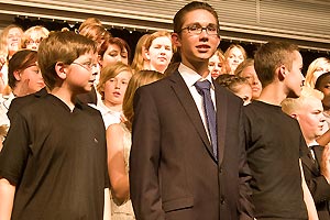 Chor und Orchester des Goethe-Gymnasiums unter Leitung von Astrid Demattia