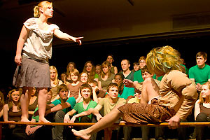 Chor und Orchester des Goethe-Gymnasiums unter Leitung von Astrid Demattia