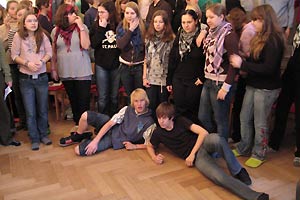 Chorreise 2007 des Goethe-Gymnasiums unter Leitung von Astrid Demattia