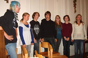 Chorreise 2008 des Goethe-Gymnasiums unter Leitung von Astrid Demattia