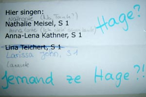 Chorreise 2008 des Goethe-Gymnasiums unter Leitung von Astrid Demattia