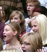 Chorreise 2008 des Goethe-Gymnasiums unter Leitung von Astrid Demattia