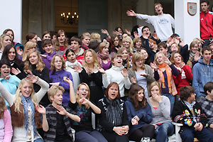 Chorreise 2009 des Goethe-Gymnasiums unter Leitung von Astrid Demattia