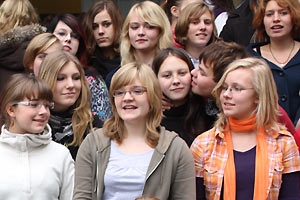 Chorreise 2009 des Goethe-Gymnasiums unter Leitung von Astrid Demattia