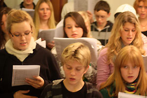 Chorreise 2009 des Goethe-Gymnasiums unter Leitung von Astrid Demattia