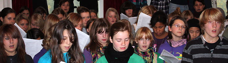 Chorreise 2009 des Goethe-Gymnasiums unter Leitung von Astrid Demattia