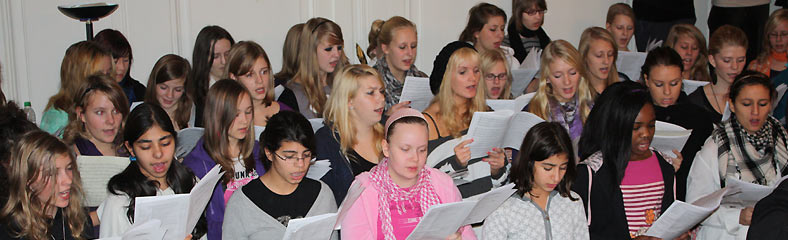 Chorreise 2009 des Goethe-Gymnasiums unter Leitung von Astrid Demattia