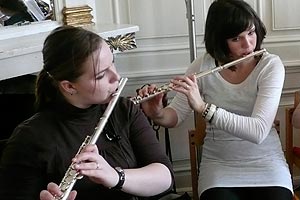 Chor und Orchester des Goethe-Gymnasiums unter Leitung von Astrid Demattia