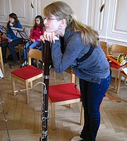 Chor und Orchester des Goethe-Gymnasiums unter Leitung von Astrid Demattia