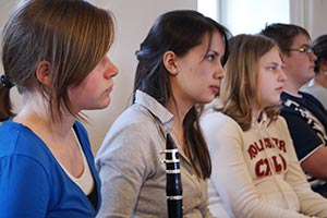 Chor und Orchester des Goethe-Gymnasiums unter Leitung von Astrid Demattia