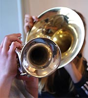 Chor und Orchester des Goethe-Gymnasiums unter Leitung von Astrid Demattia